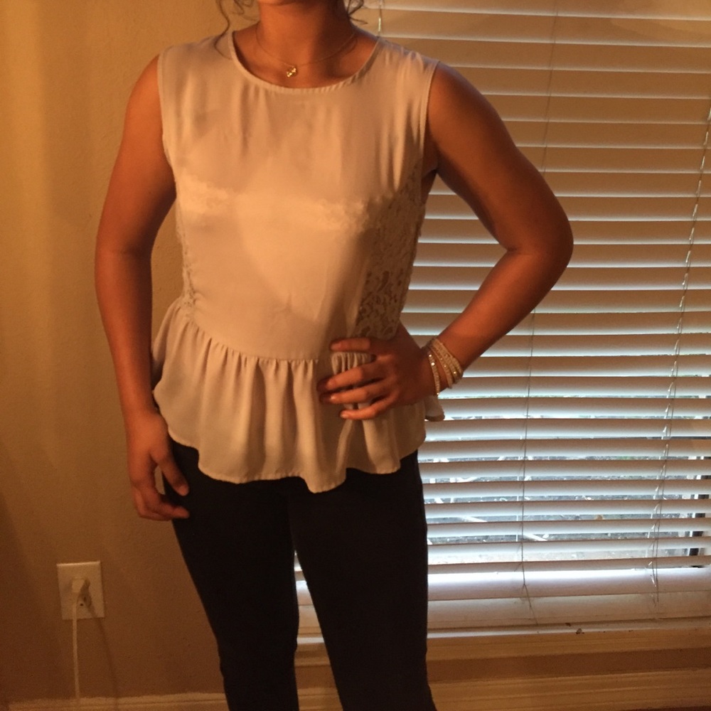 Lacy Peplum top